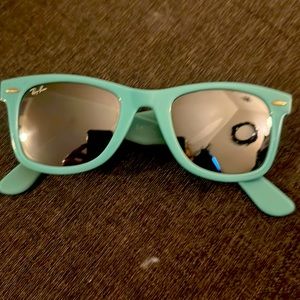 Rayban wayfarer sunglasses.